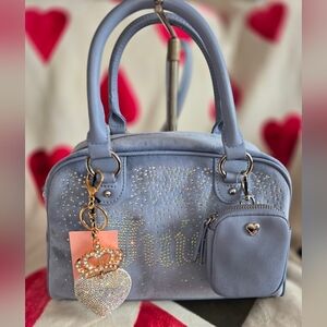 BUNDLE JUICY COUTURE Let It Shine Bowler Satchel with Coin Purse and SM Wallet